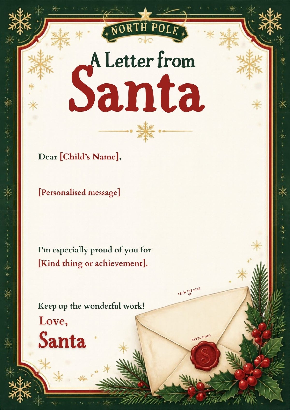 Editable Letter from Santa π
π»π Digital product