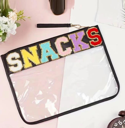 Large Snack Pouch- Black