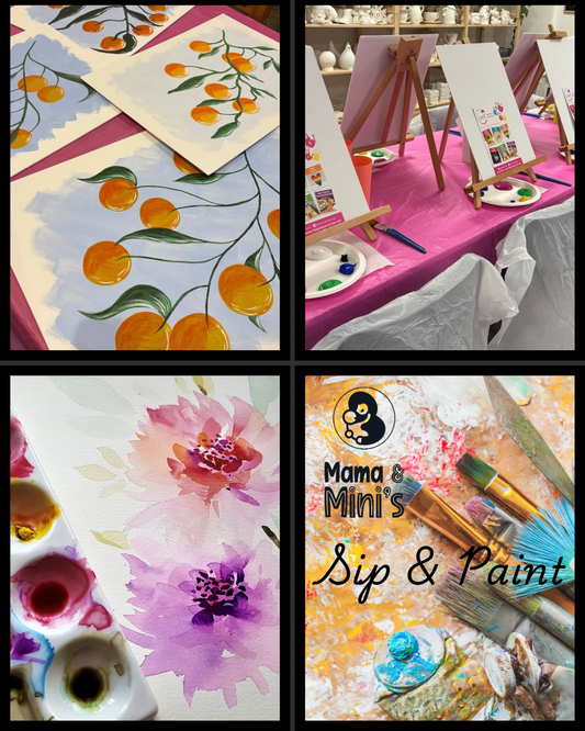 Mama and Mini’s Sip & Paint- Ladies night 🎨🖼️