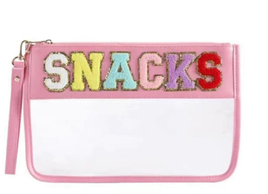 Large Snack Pouch- Pink