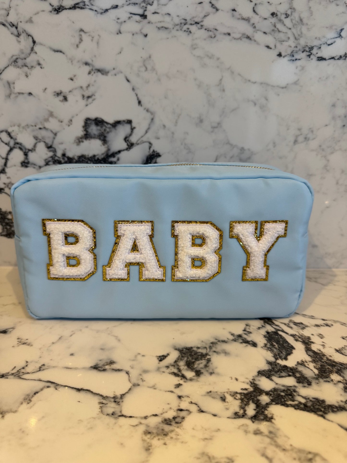 Large Baby Pouch- Light Blue