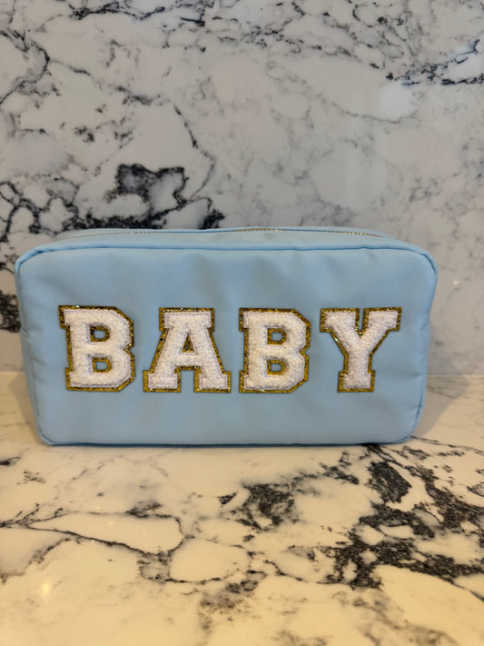 Large Baby Pouch- Light Blue